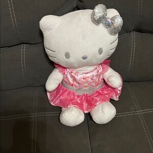 Hello Kitty Plush in Sparkly Pink Dress 25th celebration collection build a bear